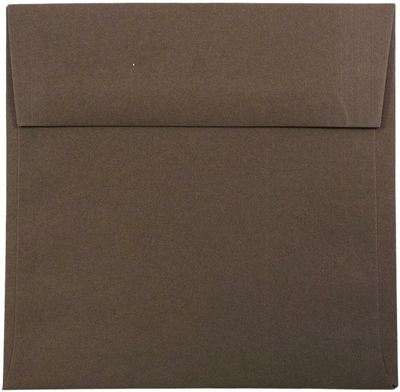Chocolate Brown 32lb 6 1/2 x 6 1/2 Square Envelopes