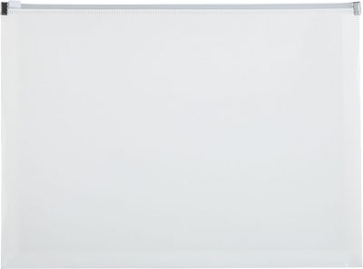 White Letter Booklet Plastic Envelopes (9 3/4 x 13) with Zip Closure