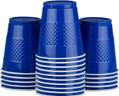 Blue 12oz Plastic Cups - 20 Pack