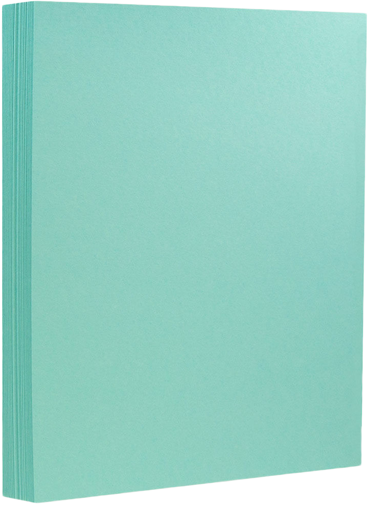 Turquoise Blue 130lb 8 1/2 x 11 Cardstock