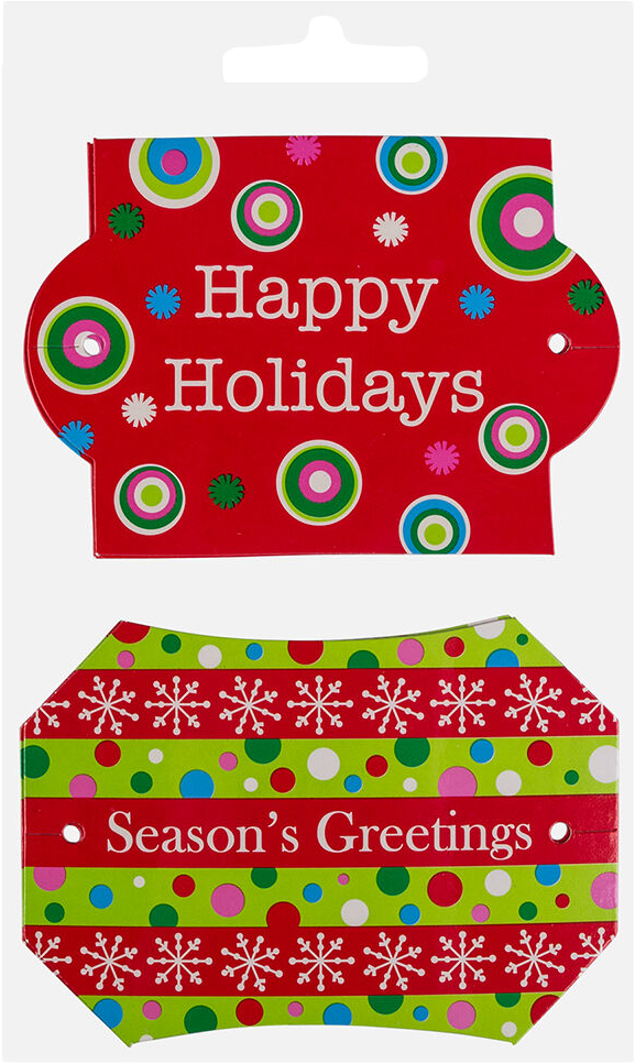 Assorted Christmas Gift Tags (3 x 3) - 4 Pack