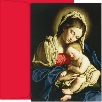 Child At Rest and Madonna Christmas Cards - 16 Pack