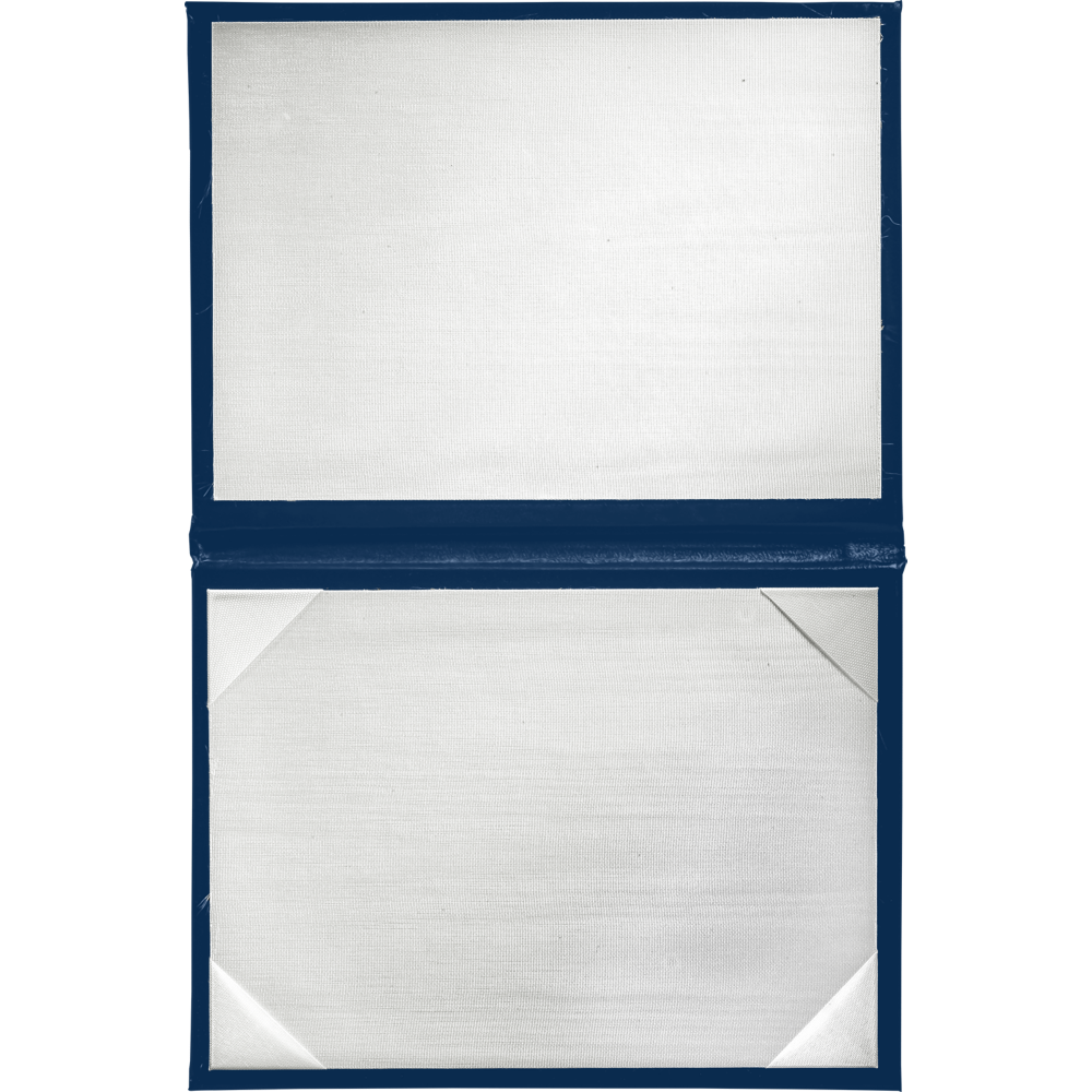 10 1/2 x 12 1/2 Landscape Padded Diploma Covers (Holds 10 x 12 Document) - Royal Blue
