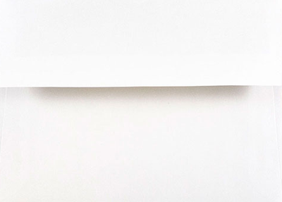 White with Silver Foil Lining 24lb A6 Invitation Envelopes (4 3/4 x 6 1/2)