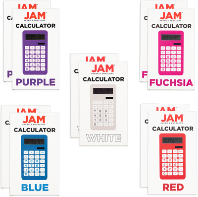 Assorted Desktop 10 Digit LCD Display Calculator Set (10 Pack)