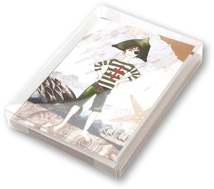Clear A6 Card Boxes (4 7/8 x 1 x 6 5/8) - 25 Pack