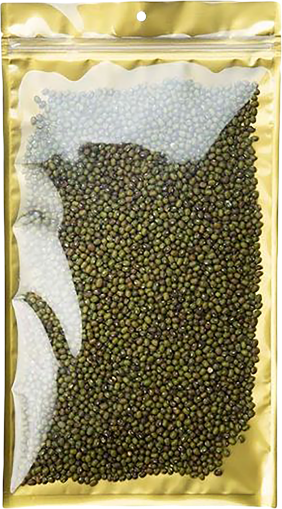 Gold Metallic Hanging Zipper Barrier Bags with Tear Notches (7 x 12) - 100 Pack