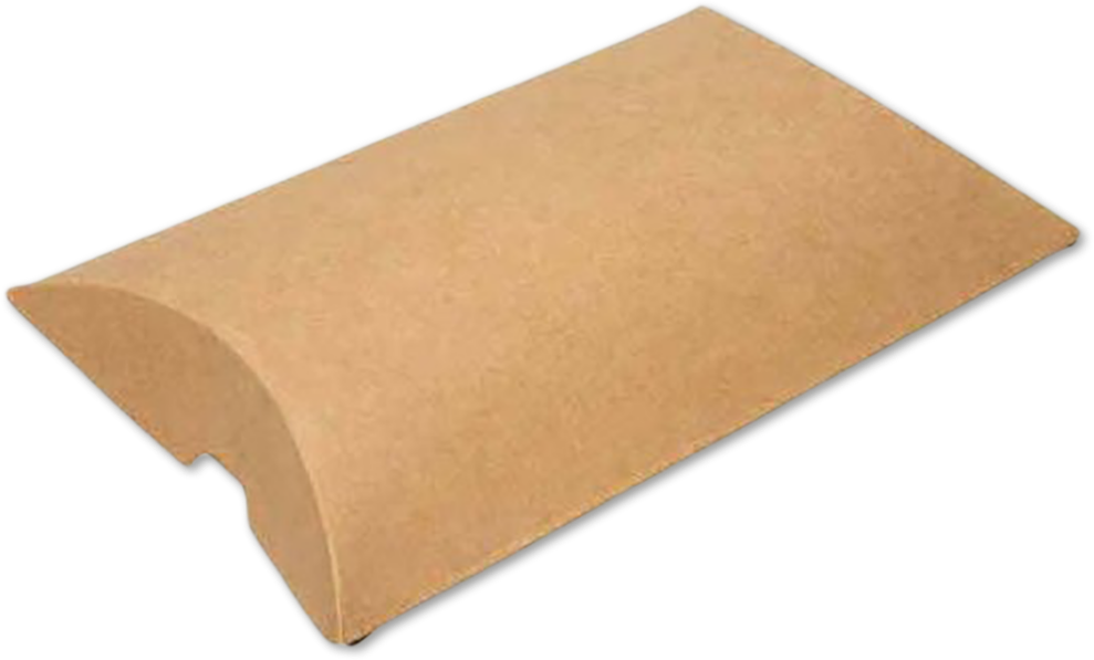 Brown Kraft Pillow Boxes (4 x 1 1/8 x 6) - 25 Pack