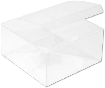 Clear Boxes with Pop and Lock Bottom (5 7/8 x 5 7/8 x 3) - 25 Pack
