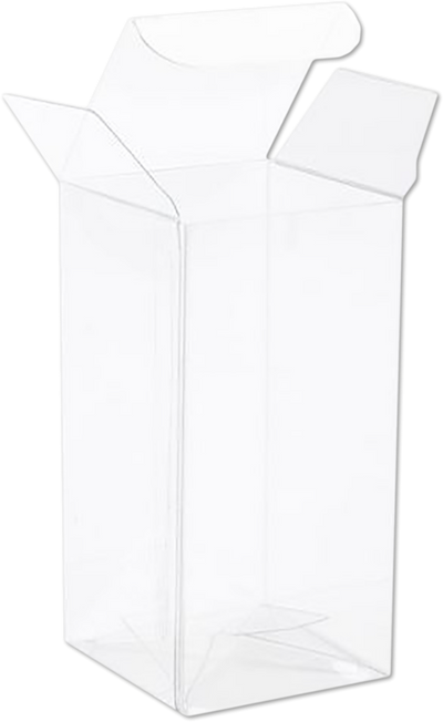 Clear Boxes with Pop and Lock Top (2 1/16 x 2 1/16 x 4 1/8) - 25 Pack