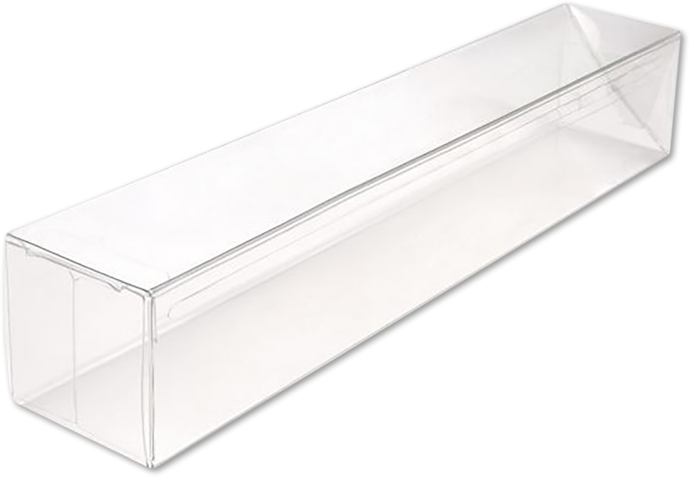 Clear Wine Boxes (3 x 3 x 12) - 25 Pack