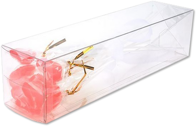 Clear Wine Boxes (3 x 3 x 12) - 25 Pack