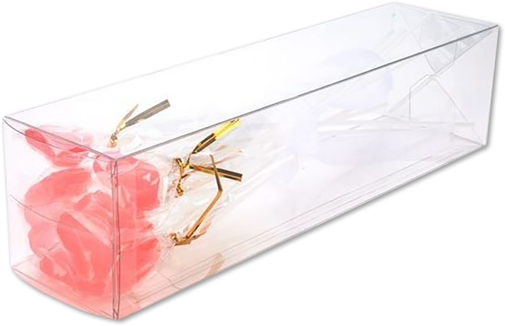 Clear Wine Boxes (3 x 3 x 12) - 25 Pack