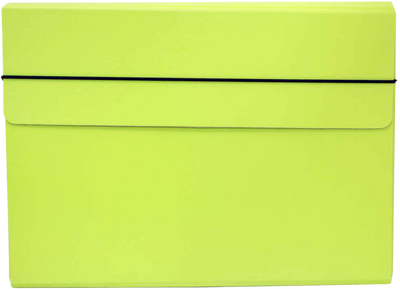Lime Green 9 1/4 x 12 1/2 x 1/2 Thin Elastic Portfolios