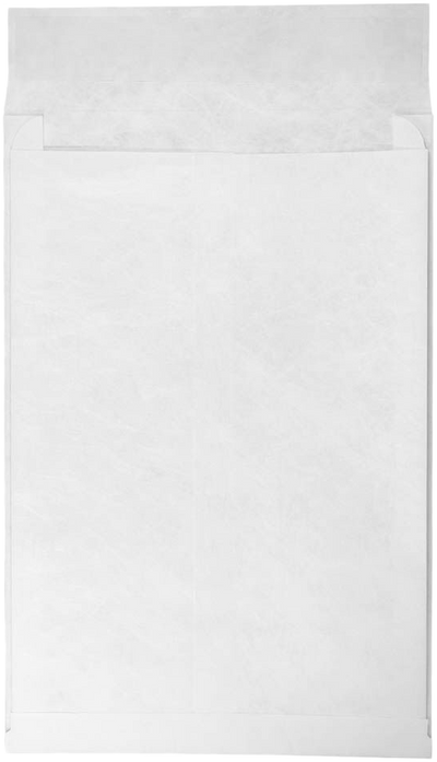 White 14lb 12 x 16 x 2 Open End Envelopes with Peel & Seal