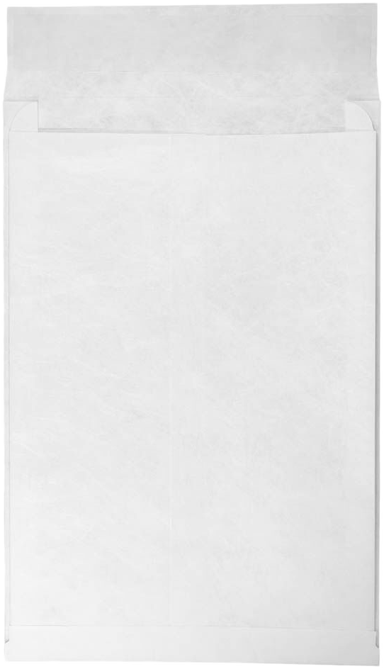 White 14lb 12 x 16 x 2 Open End Envelopes with Peel & Seal