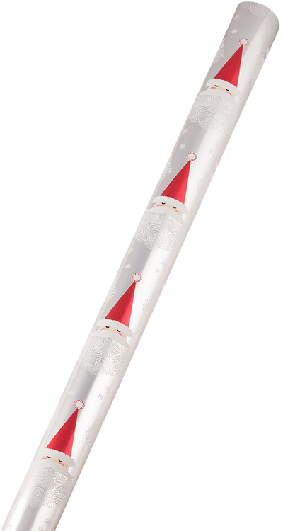 Snowflake Santa 12 Sq Ft Christmas Wrapping Paper