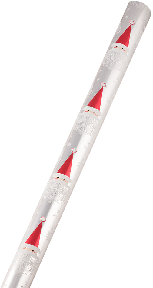 Snowflake Santa 12 Sq Ft Christmas Wrapping Paper