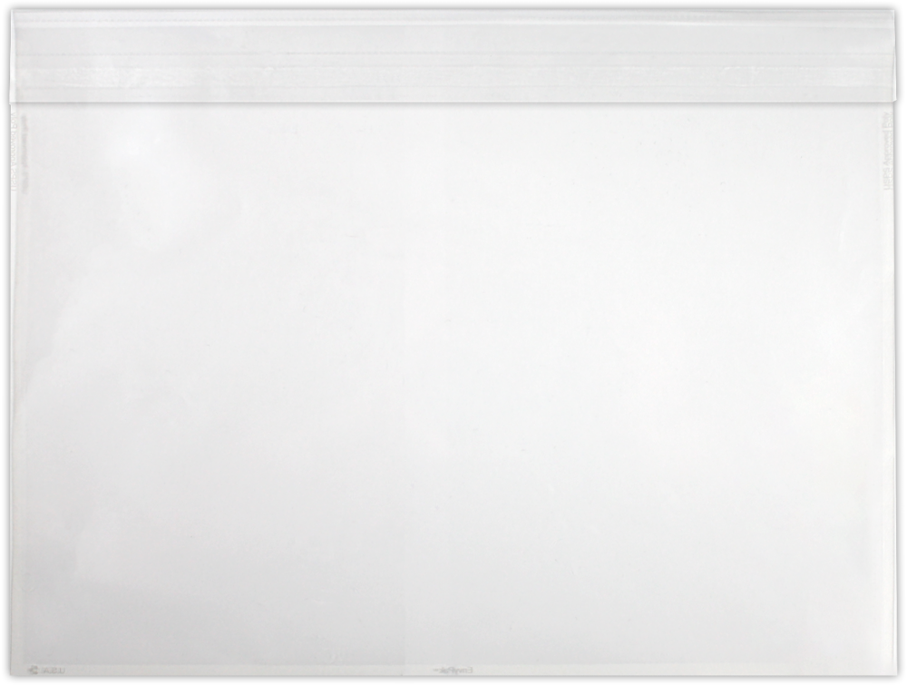 Crystal Clear Translucent 3.5mil 9 x 12 Booklet Envelopes with Peel & Seal