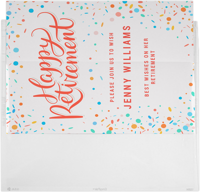 Crystal Clear Translucent 3.5mil A9 Invitation Envelopes (5 3/4 x 8 3/4) with Peel & Seal