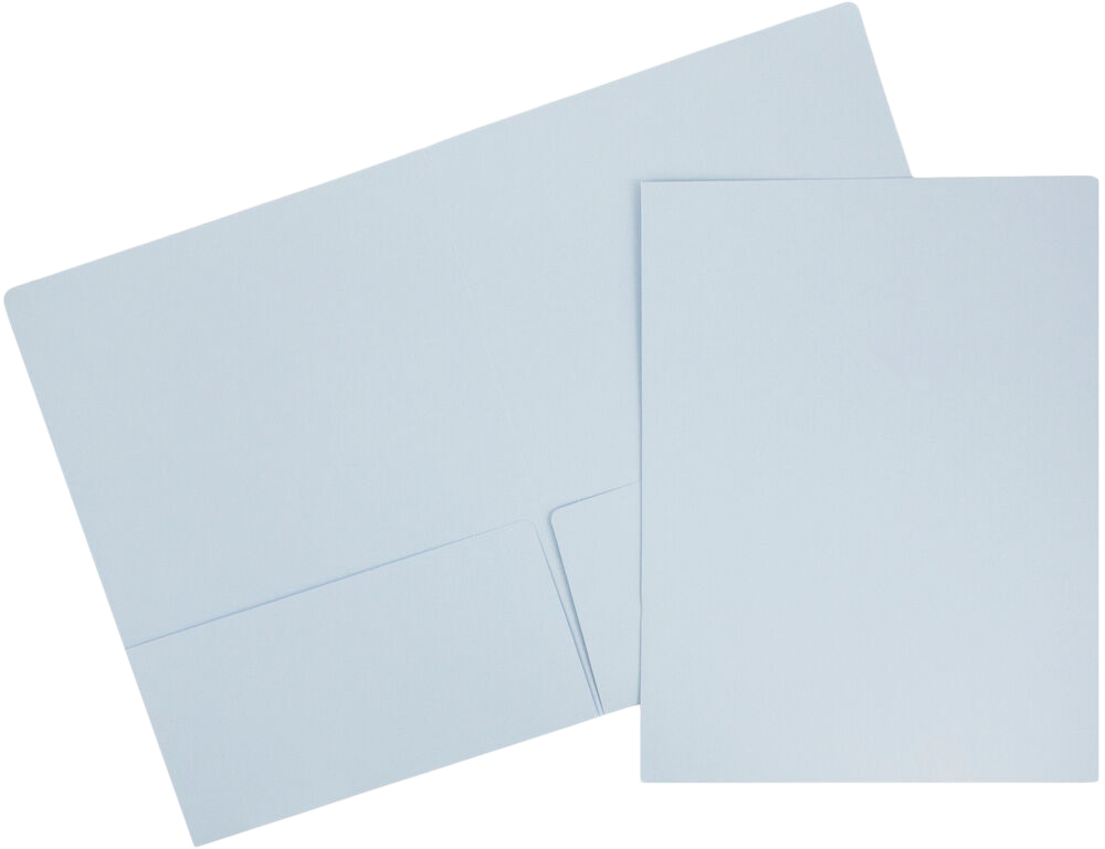 Baby Blue 9 x 12 Matte Folders