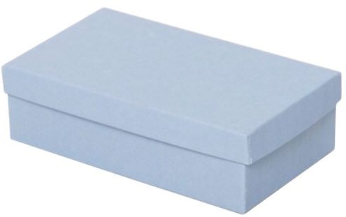 Baby Blue Medium Jewelry Gift Boxes with Lid (3 1/2 x 6 x 1 3/4)