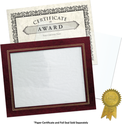 Maroon 10 3/4 x 13 Certificate Document Frame with Easel