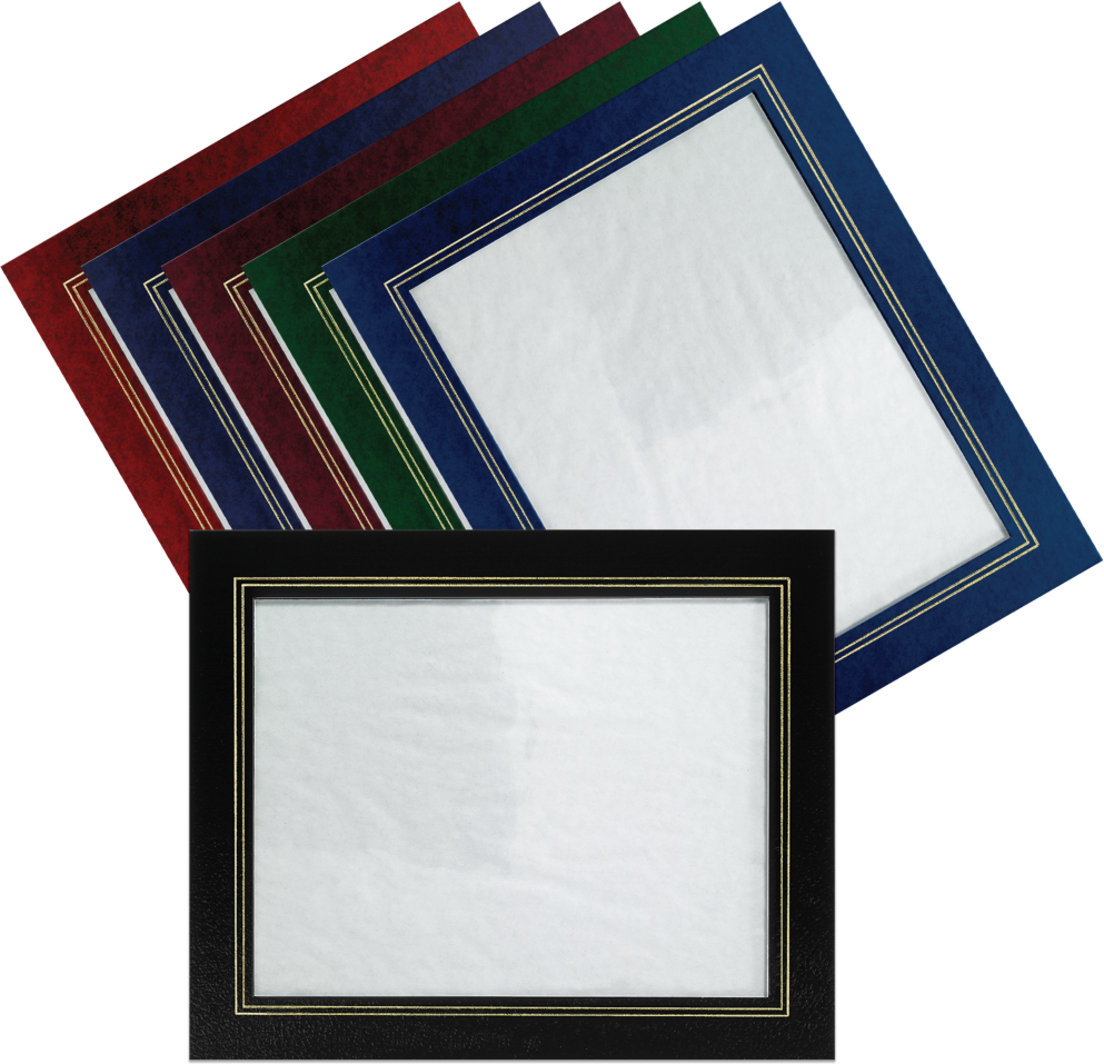 Maroon 10 3/4 x 13 Certificate Document Frame with Easel