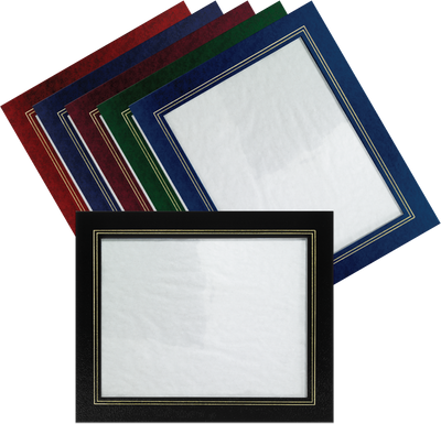 Navy Blue 10 3/4 x 13 Certificate Document Frame with Easel