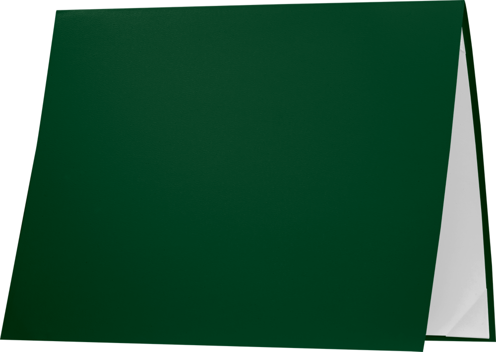Dark Green 8 1/2 x 11 Leatherette Certificate Document Holders