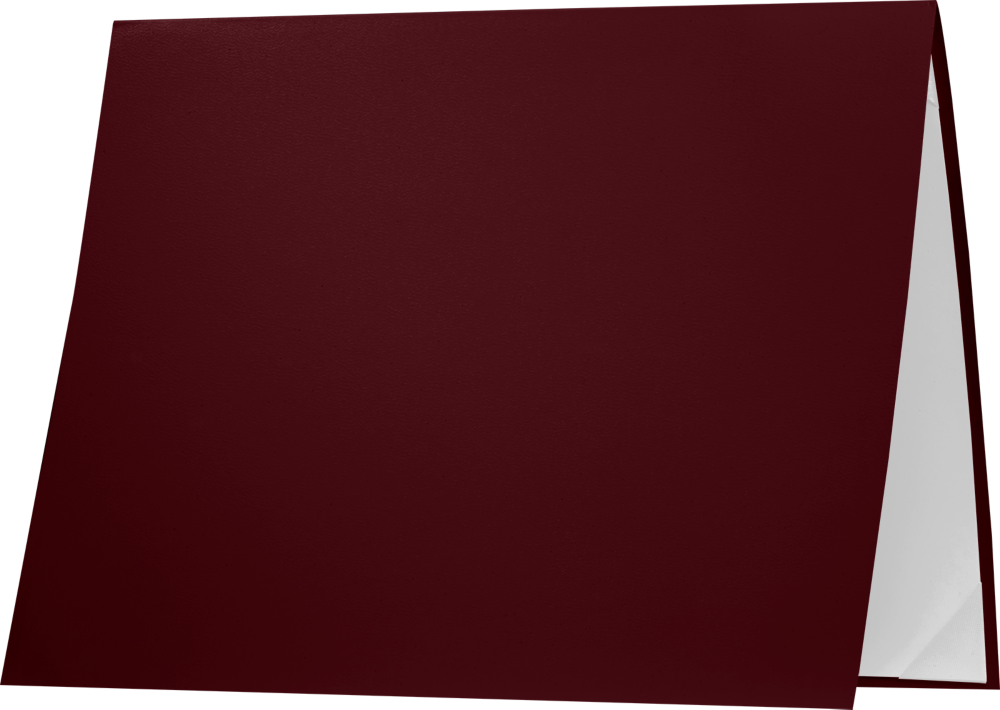 Maroon 8 1/2 x 11 Leatherette Certificate Document Holders
