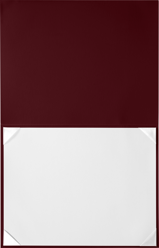 Maroon 8 1/2 x 11 Leatherette Certificate Document Holders