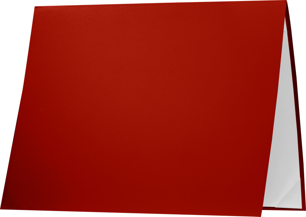 Red 8 1/2 x 11 Leatherette Certificate Document Holders