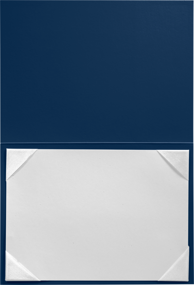 Royal Blue 5 x 7 Leatherette Certificate Document Holders