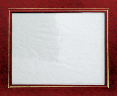 Red 10 3/4 x 13 Certificate Document Frame with Easel