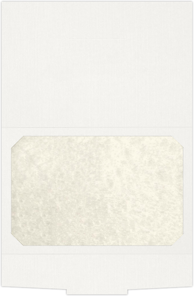 White Linen with Gold Foil First Holy Communion 6 1/2 x 9 1/2 Certificate Holders