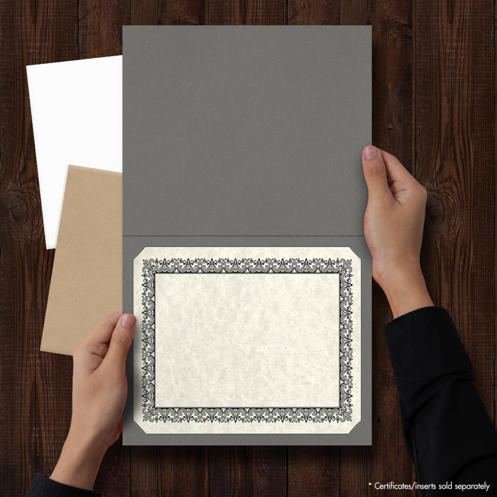 Dark Gray 9 1/2 x 12 Certificate Holders