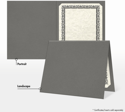 Dark Gray 9 1/2 x 12 Certificate Holders