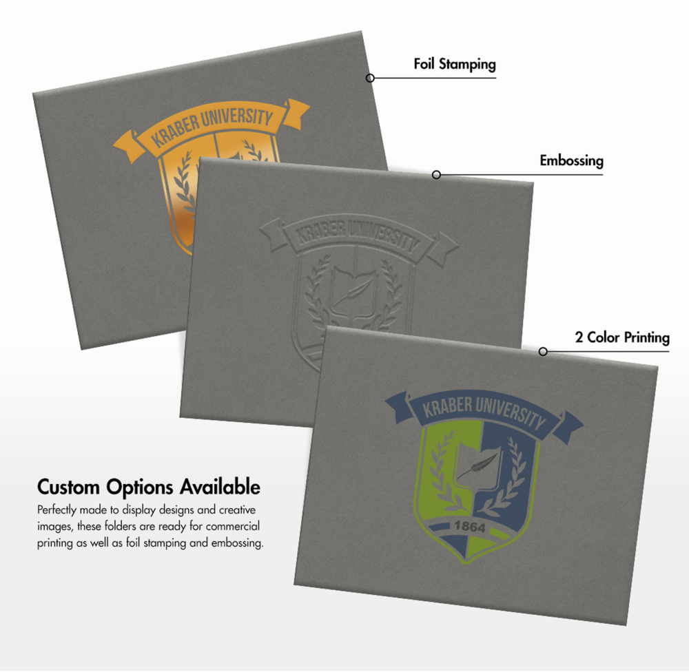 Dark Gray 9 1/2 x 12 Certificate Holders