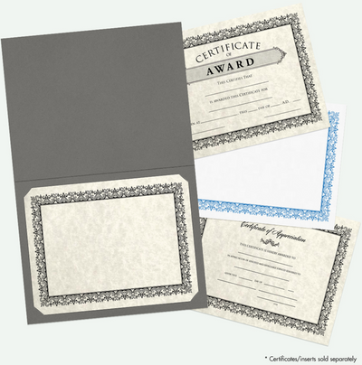 Dark Gray 9 1/2 x 12 Certificate Holders