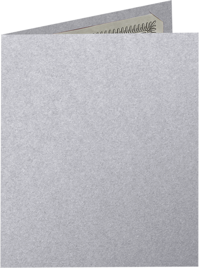Silver Metallic 9 1/2 x 12 Certificate Holders