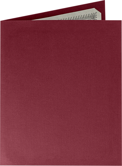 Burgundy Linen 9 1/2 x 12 Certificate Holders