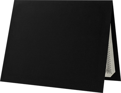 Deep Black Linen 9 1/2 x 12 Certificate Holders