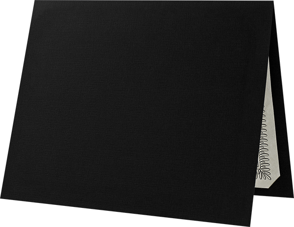 Deep Black Linen 9 1/2 x 12 Certificate Holders