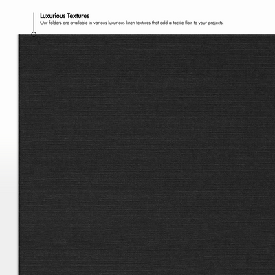 Deep Black Linen 9 1/2 x 12 Certificate Holders
