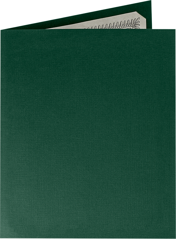 Deep Pine Linen 9 1/2 x 12 Certificate Holders