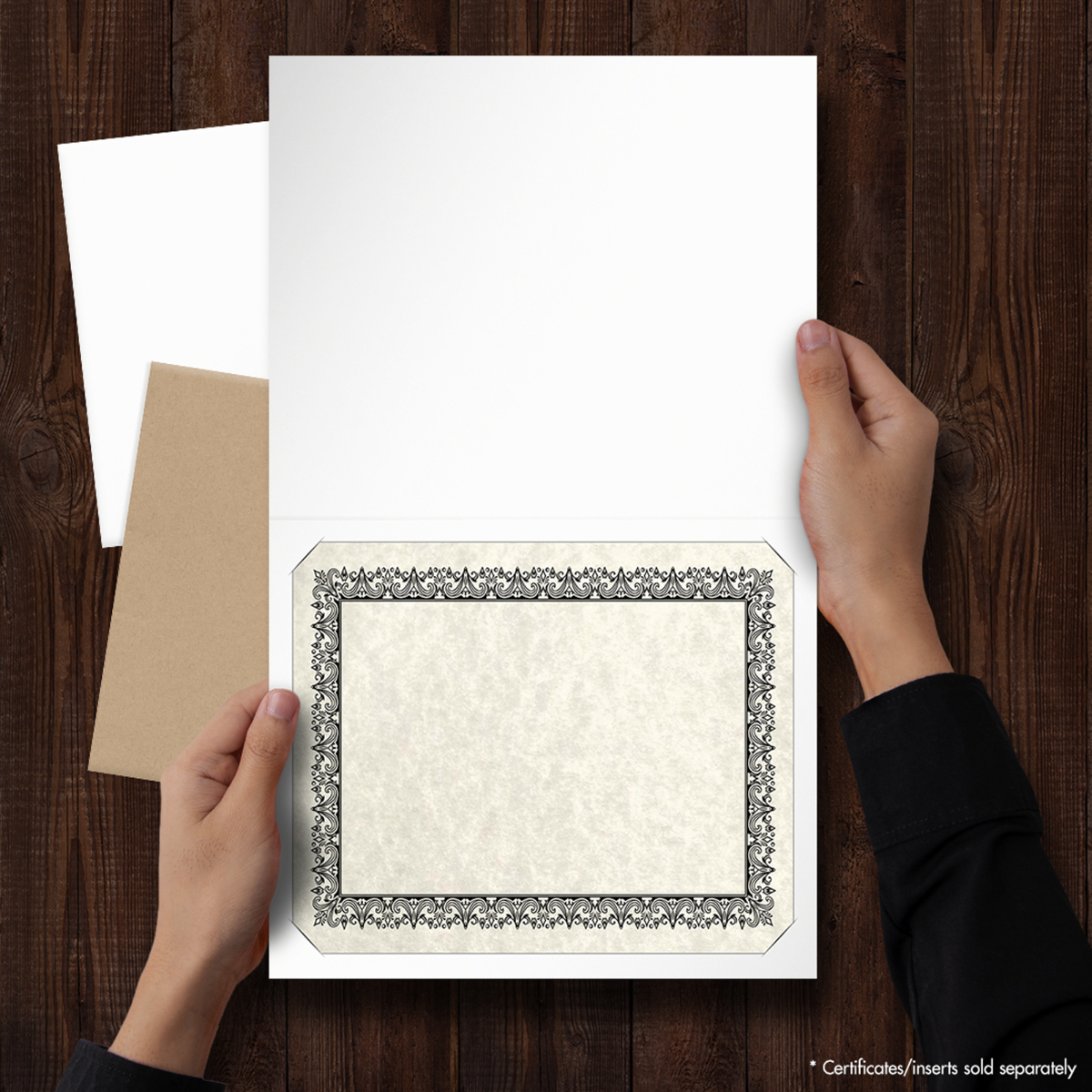 White Semi-Gloss 9 1/2 x 12 Certificate Holders