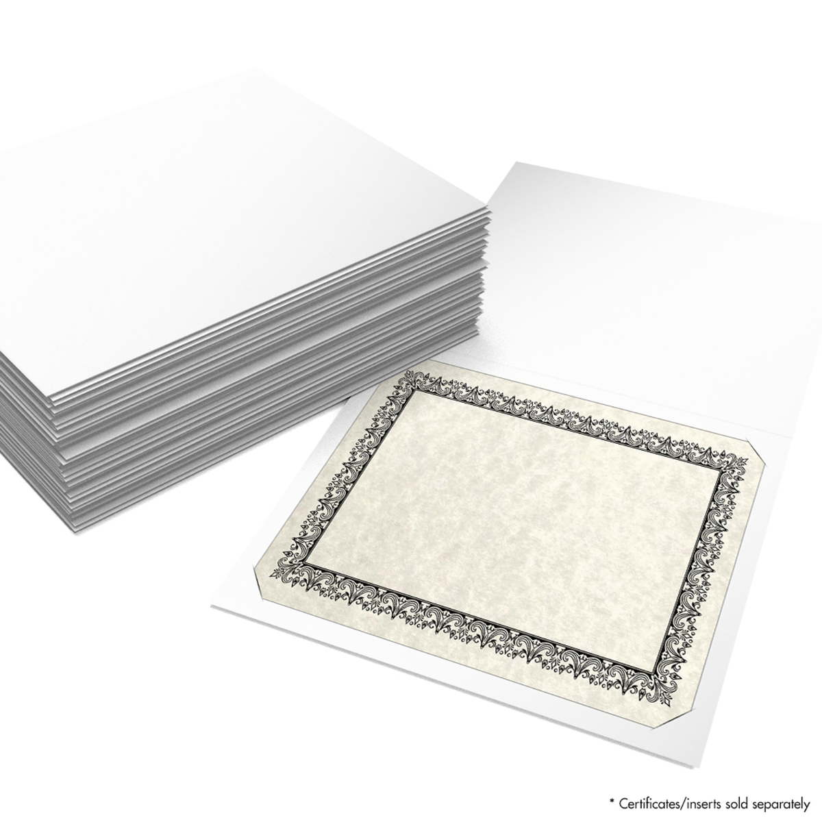 White Semi-Gloss 9 1/2 x 12 Certificate Holders