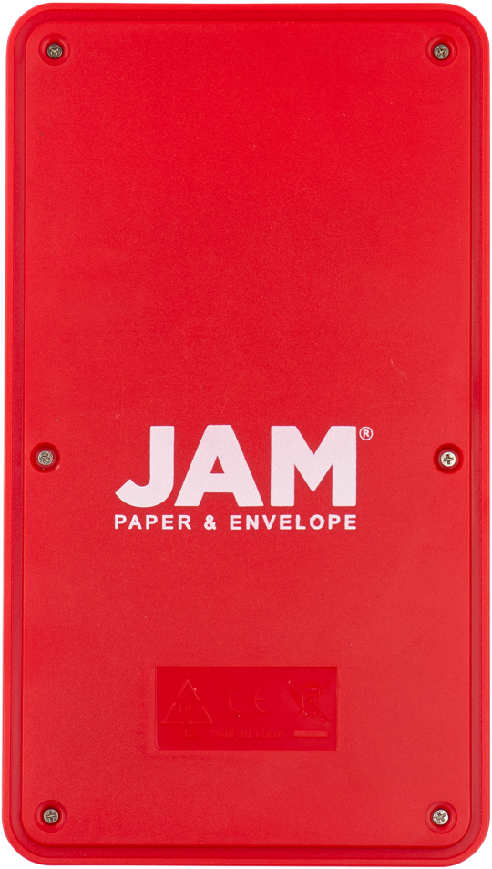 Red Desktop 10 Digit LCD Display Calculator