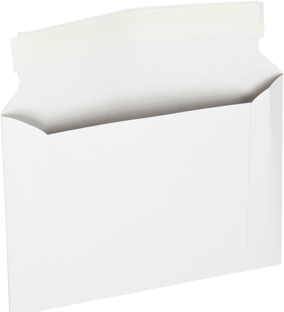White 14lb 7 3/8 x 9 5/8 Photo Mailer with Peel & Seal